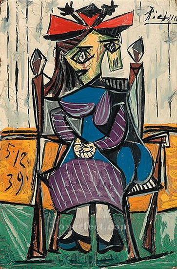 Femme assise 2 1962 Cubism Oil Paintings